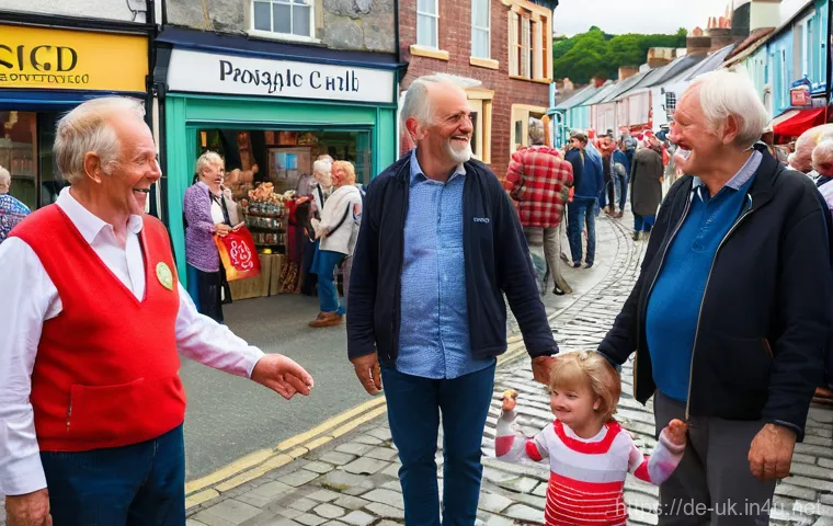 웨일스어와 영어의 차이 - **Prompt 1: Welsh Cultural Festival - Bilingual Pride**
    A vibrant outdoor scene at a Welsh cultu...