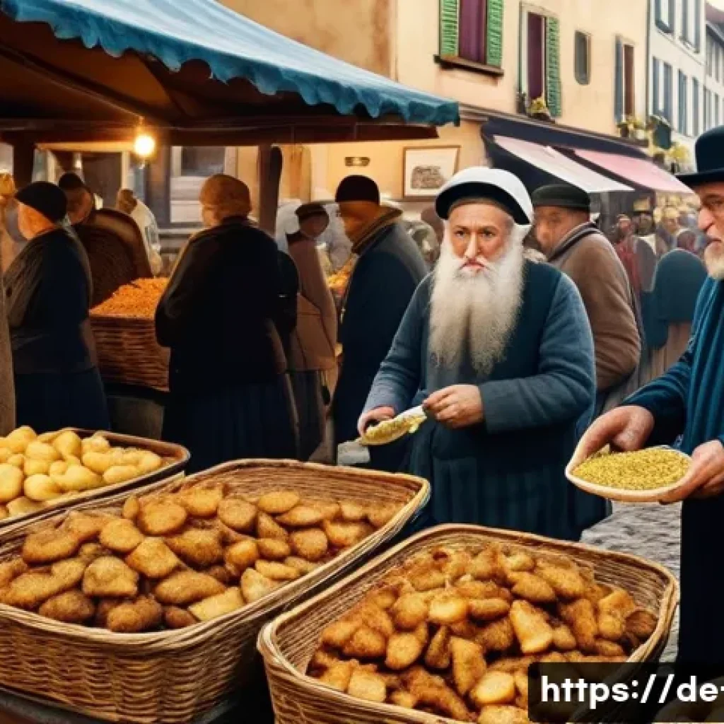 피쉬 앤 칩스 역사 - **Prompt: The Iberian Roots of Fried Fish and the Arrival of the Potato.**
    "A vibrant, historica...