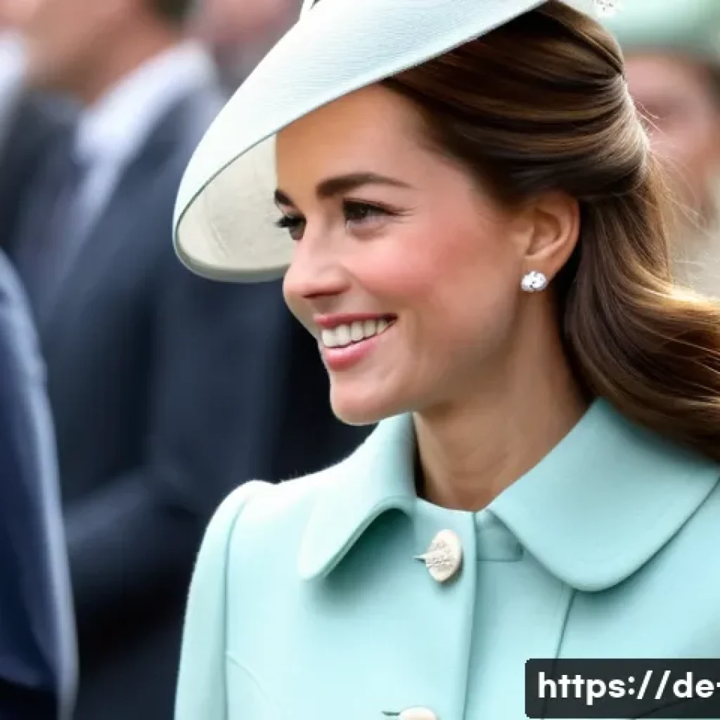 영국 왕실 예절과 규칙 - **Prompt:** A dignified female royal, reminiscent of Princess Catherine, elegantly engaging with the...